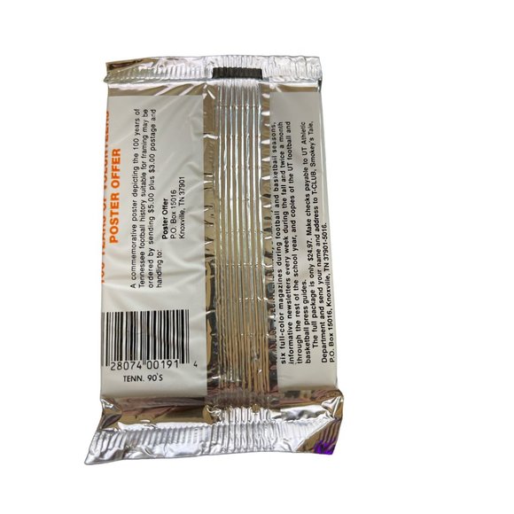 TENNESSEE Football Cards lot of 2 NEW 1990 100 Years Volunteers Unopened - Picture 2 of 2